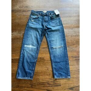 NWT - Madewell Dean Easy Straight Crop Jean, 28, retail $148